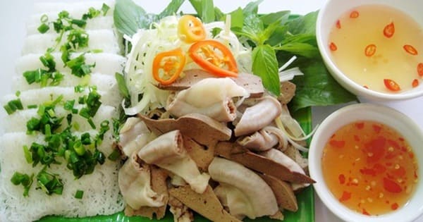 Hình ảnh minh họa bánh hỏi cháo lòng món ăn đặc sản Bình Định